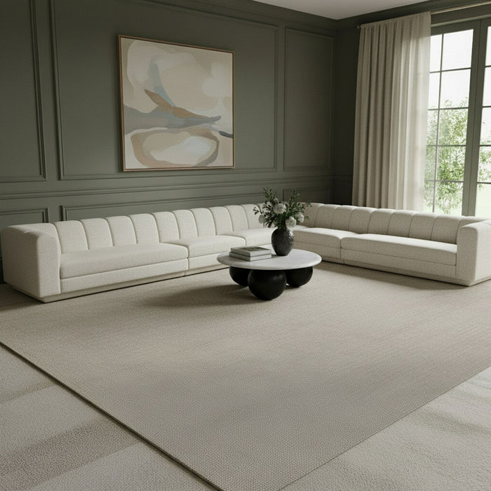 Modari - Sectional - Cream - Stylish Home Furniture