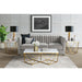 Riko - Rectangular Coffee Table With Metal Leg - Gold - Stylish Home Furniture