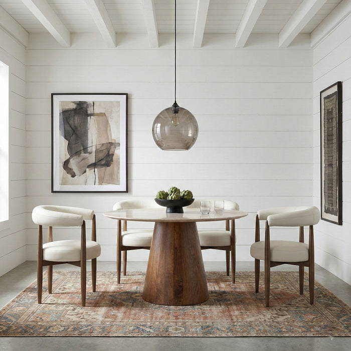 Sable - Vegan Leather Upholstered Dining Chair (Set of 2) - Brown Base - Stylish Home Furniture