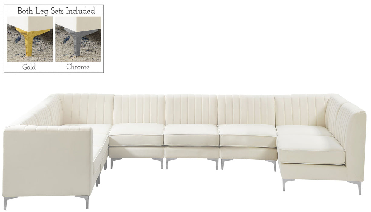Alina - 8 Piece Velvet Modular Sectional - Stylish Home Furniture