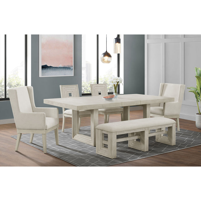 Avalanche - Dining Bench - Antique White - Stylish Home Furniture
