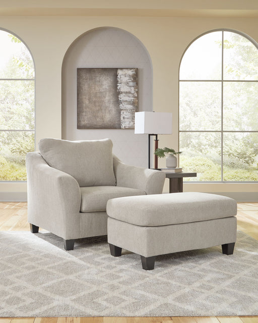Willarae - 2 Pc. - Chair And A Half, Ottoman - Taupe - Stylish Home Furniture