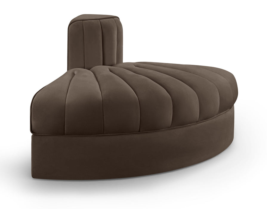 Rummi - Velvet Performance Fabric Upholstered Modular Chair - Stylish Home Furniture