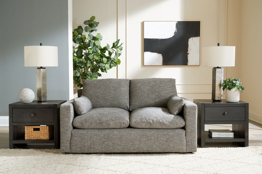 Dramatic - Loveseat - Granite - Stylish Home Furniture