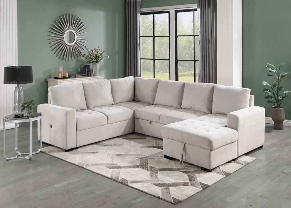 U278 - 3 Piece Sectional - Linen