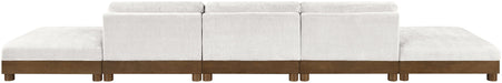 Turin - Chenille Fabric Upholstered Modular Sectional - Cream - Stylish Home Furniture