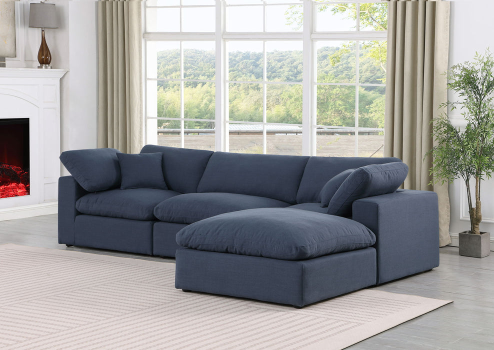 Comfy - 4 Piece Linen Fabric Modular Sectional With Chaise
