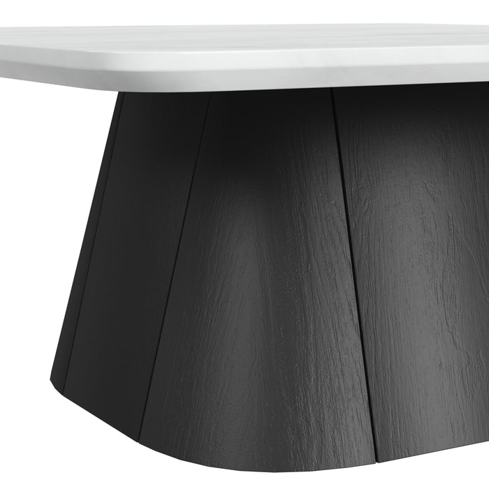 Edison - Coffee Table - White And Black - Stylish Home Furniture
