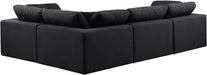 Comfy - 4 Piece Linen Fabric Modular Sectional - Stylish Home Furniture