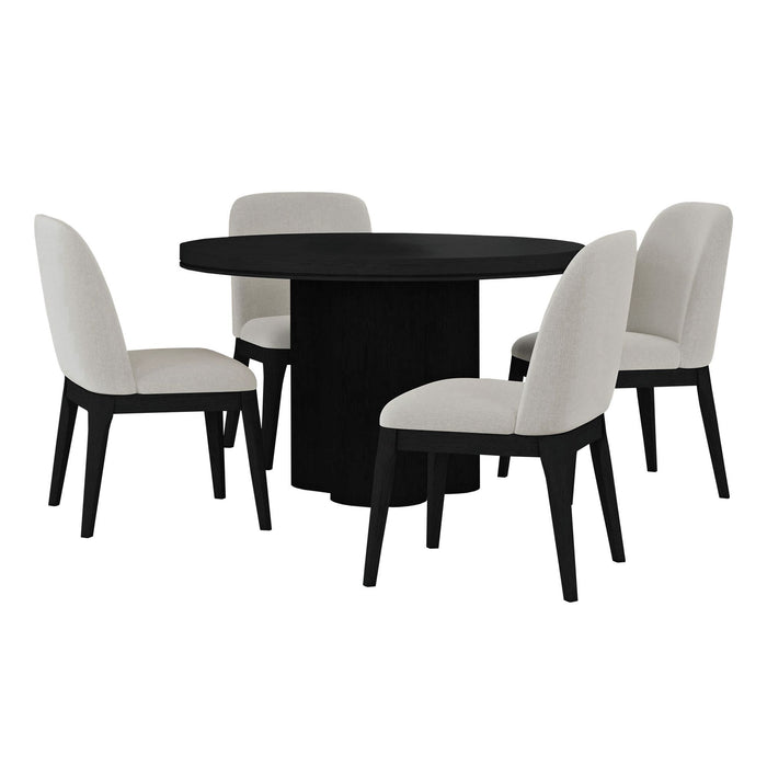 Rosalie - Standard Height Round Dining Set - Stylish Home Furniture