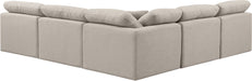 Indulge - Linen 5 Piece Modular Corner Armless Sectional - Stylish Home Furniture