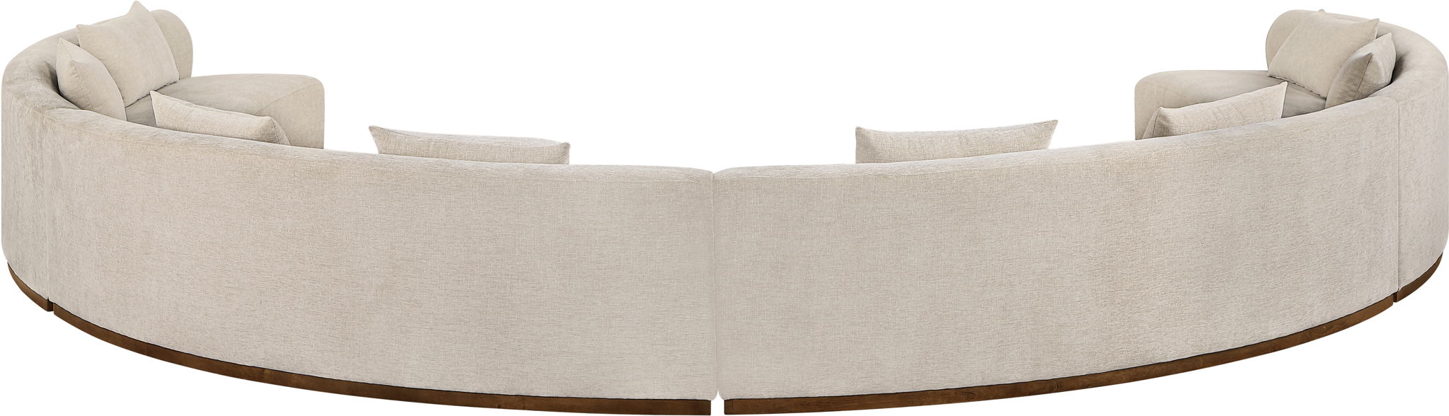 Avanti - Chenille Fabric Upholstered 4 Piece Modular Sectional - Stylish Home Furniture