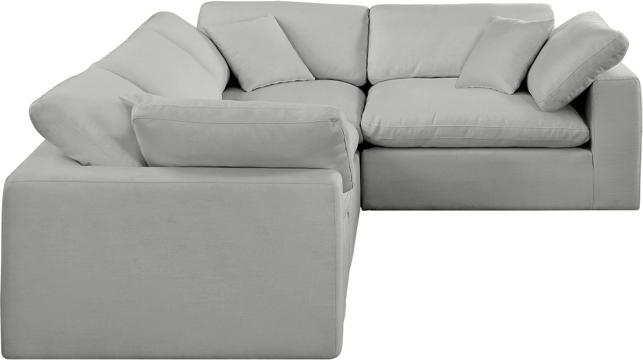 Comfy - 4 Piece Linen Fabric Modular Sectional - Stylish Home Furniture