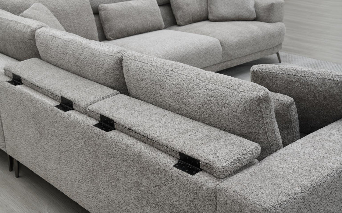 U268 - 3 Piece Sectional - Gray