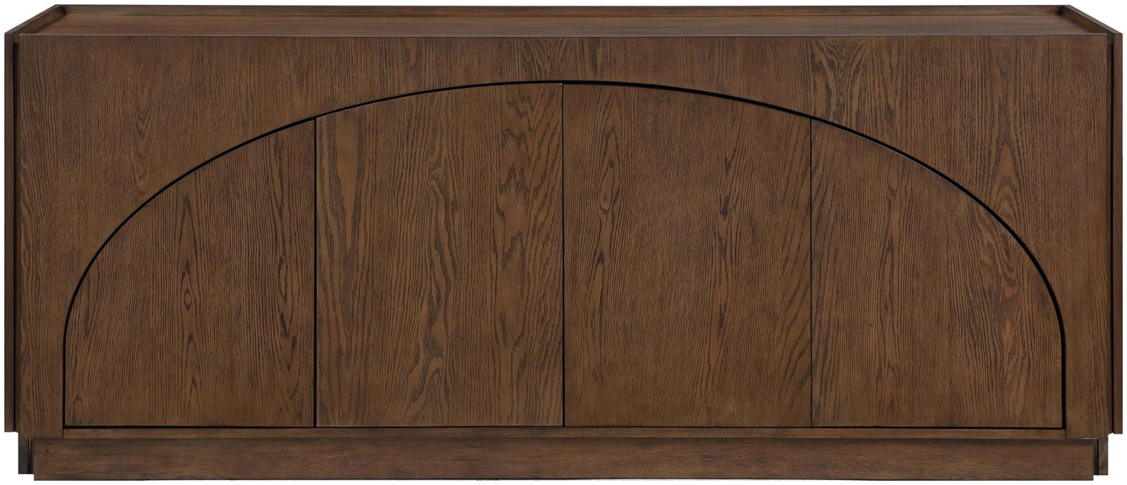 Everson - Oak Veneer And Solid Wood Sideboard/Buffet - Brown