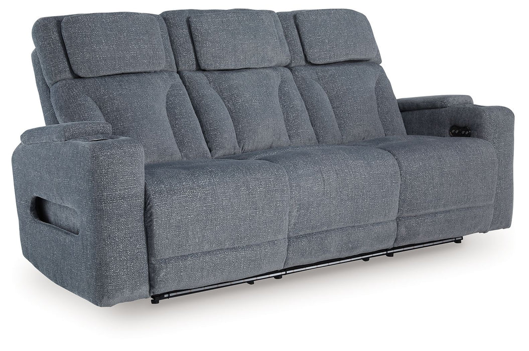 Studio Cave - Power Reclining Sofa - Steel