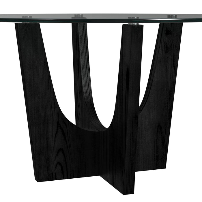 Oregon - Round Table With Glass Top - Stylish Home Furniture