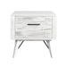 Rogen Rustic - End Table - Rustic White - Stylish Home Furniture