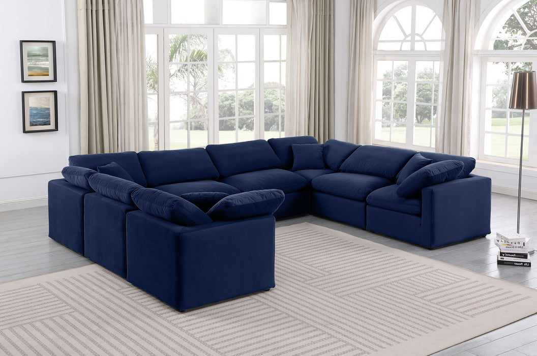 Indulge - Velvet 8 Piece Modular Sectional - Stylish Home Furniture