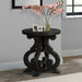 Stone - End Table With PU Base - Dark Walnut - Stylish Home Furniture