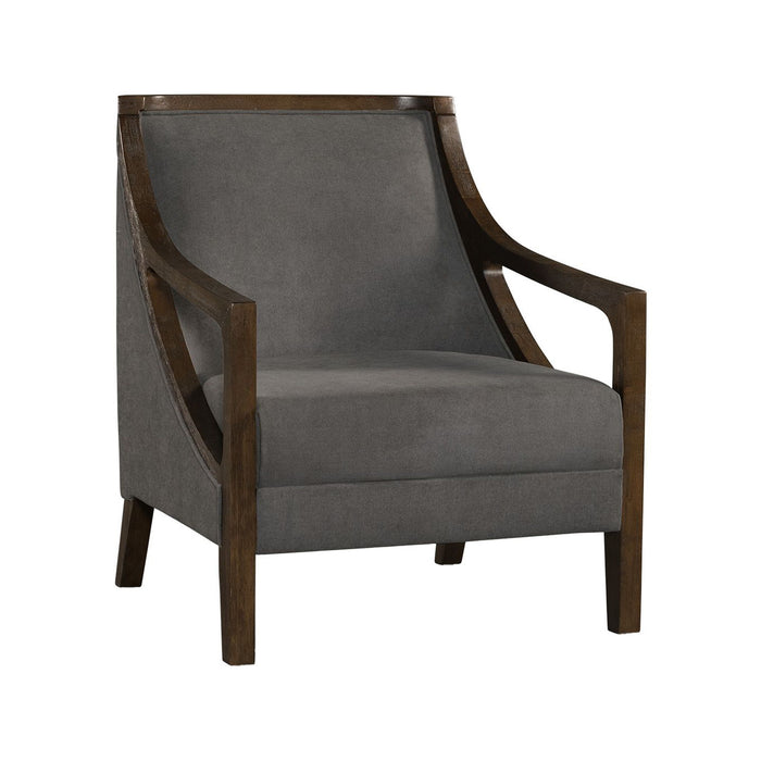 Hopkins - Chair With Brown Arm - Stylish Home Furniture