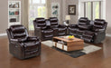 U191 - Motion Loveseat - Brown - Stylish Home Furniture