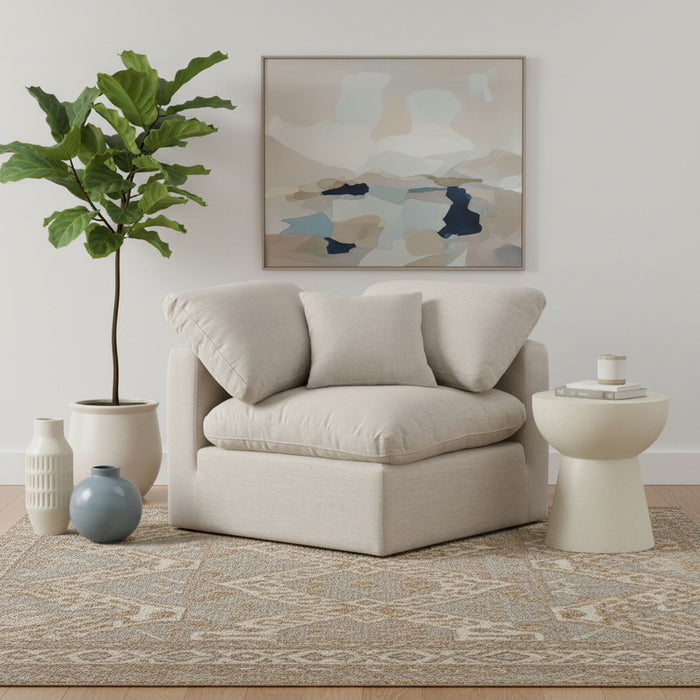 Indulge - Linen Corner Chair - Stylish Home Furniture