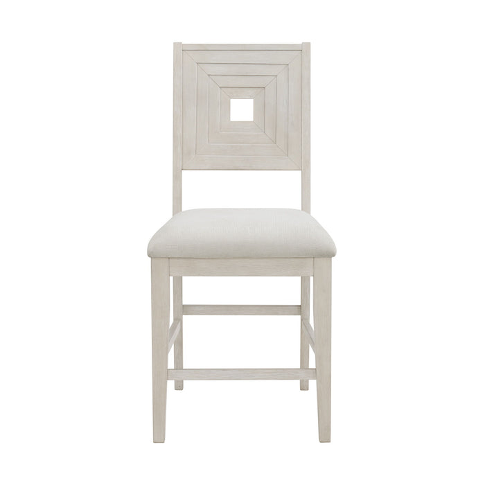 Avalanche - Counter Side Chair (Set of 2) - Antique White - Stylish Home Furniture