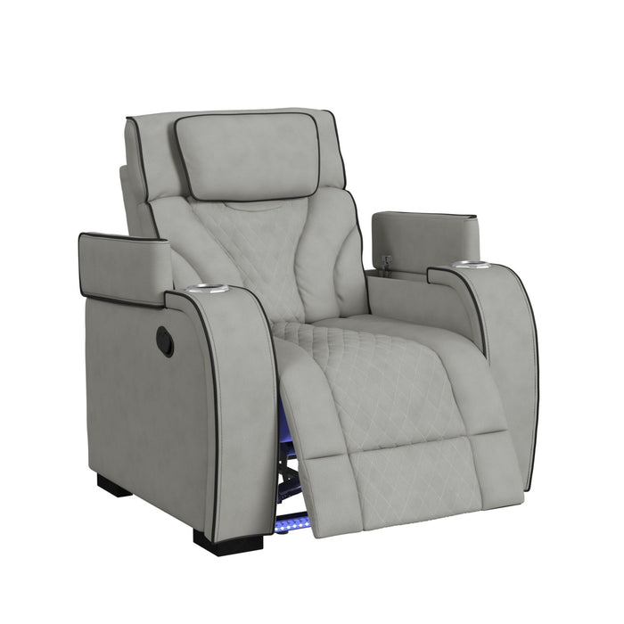 Blitz - Motion Recliner With LED - Stylish Home Furniture