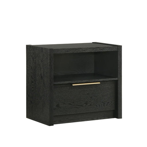 South Bend - Nightstand With USB - Black - Stylish Home Furniture