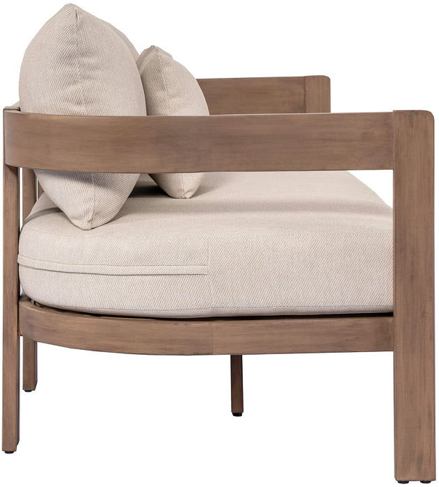 Newport - Water Resistant Fabric 86.75" Upholstered Outdoor Patio Sofa