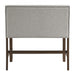 Seneca - Counter Bench With Upholstered Back And Fabric - Brown - Stylish Home Furniture