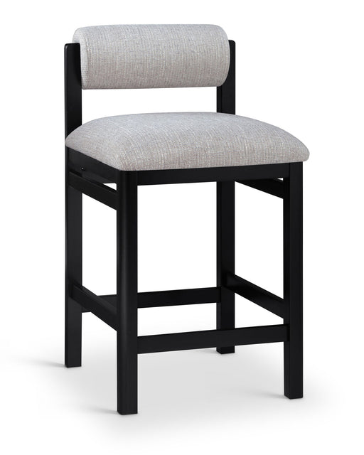 Roundhill - Fabric Counter Stool - Black Frame