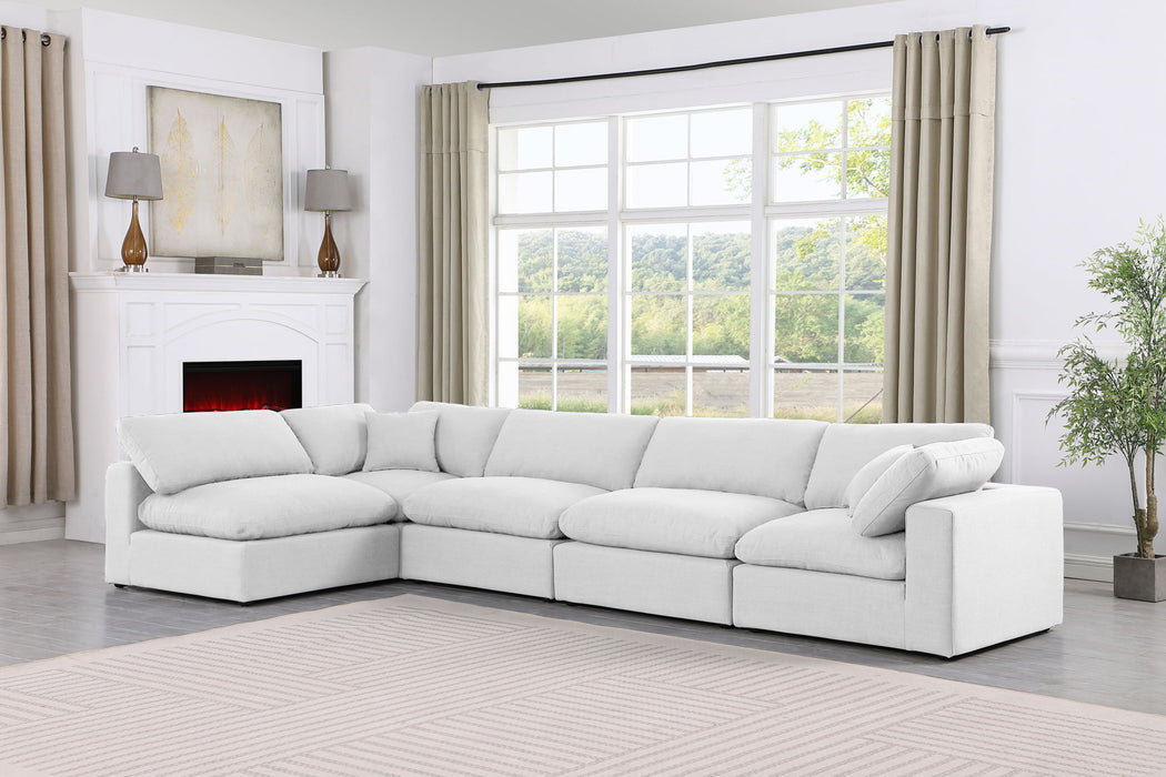 Comfy - 5 Piece Linen Modular Sectional