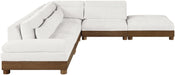 Turin - Chenille Fabric Upholstered Modular Sectional - Cream - Stylish Home Furniture