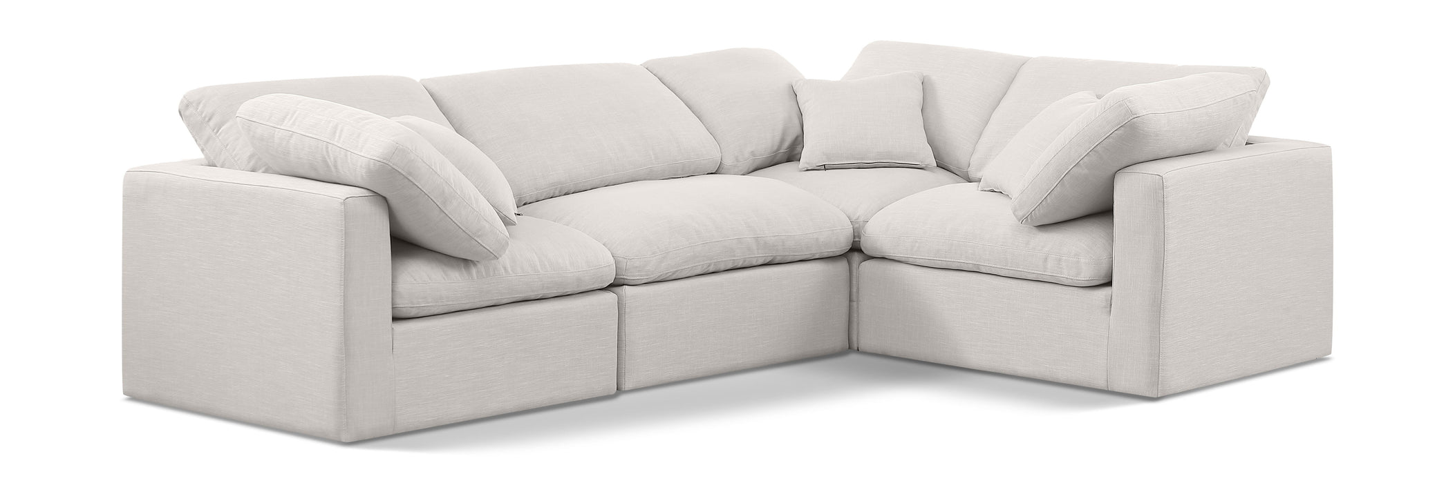 Indulge - Linen 4 Piece Modular Corner Sectional