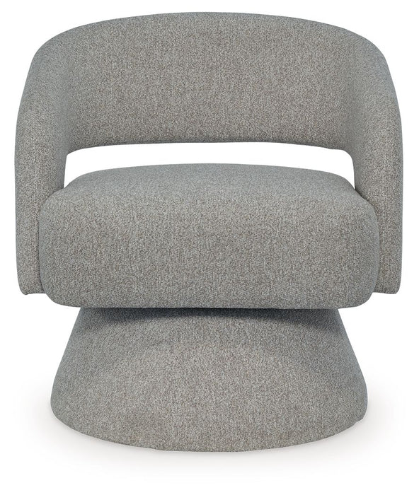 Nashkins - Swivel Accent Chair - Pebble