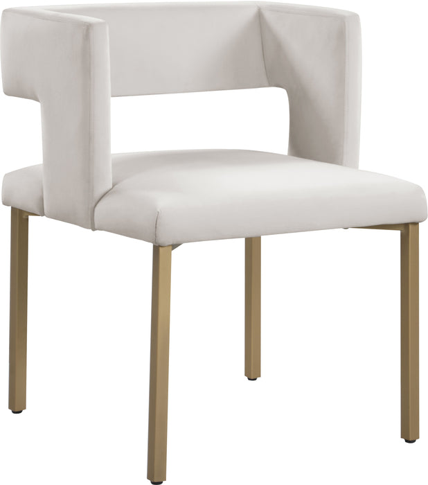 Caleb - Dining Chair with Gold Legs (Set of 2)