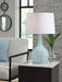 Rylanton - Glass Table Lamp - Aqua - Stylish Home Furniture