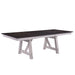 Maisie - Dining Table Top & Base - White / Dark Brown - Stylish Home Furniture