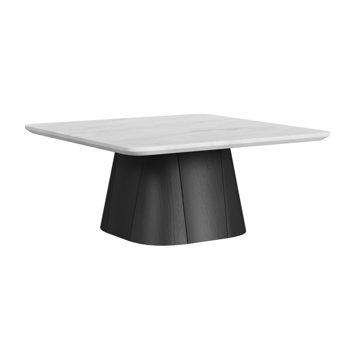 Edison - 2 Piece Occasional Table Set (Coffee Table & End Table) - White And Black - Stylish Home Furniture