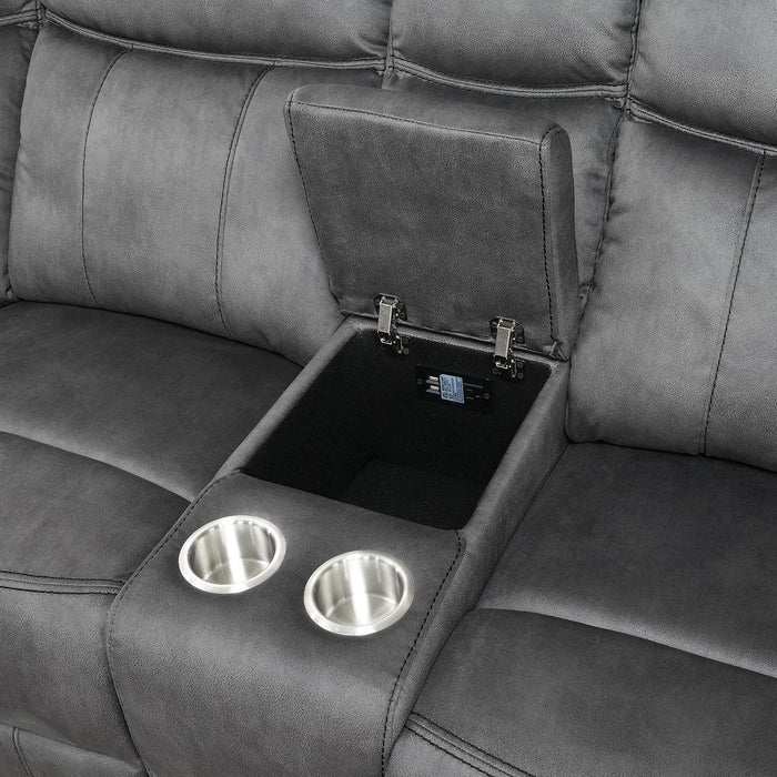 U91 - 3 Piece Reclining Sectional - Gray