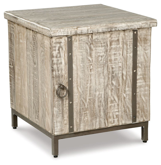 Laddford - Accent Cabinet - Shelf - Whitewash - Stylish Home Furniture
