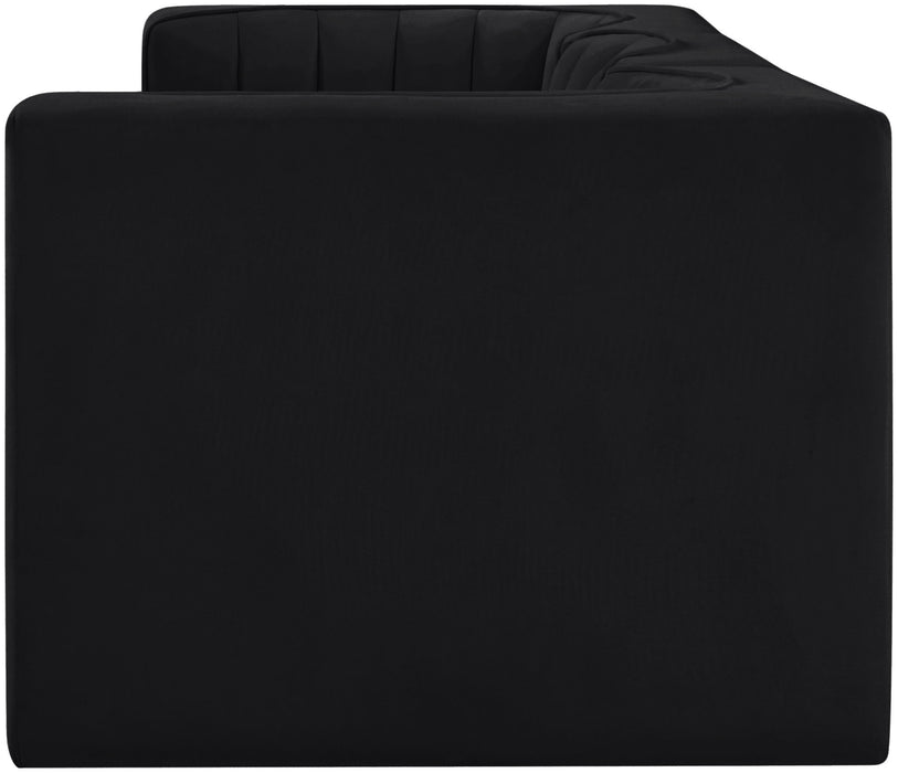 Rummi - Velvet Performance Fabric Upholstered 3 Piece Modular Sofa - Stylish Home Furniture