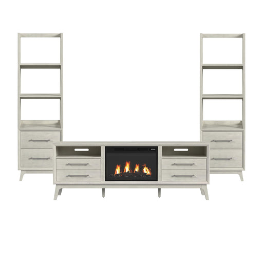 Westland - 4 Piece Entertainment Unit With 71" TV Console - Almond - Stylish Home Furniture