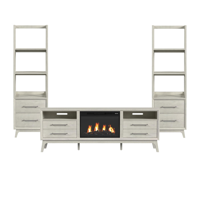 Westland - 4 Piece Entertainment Unit With 71" TV Console - Almond - Stylish Home Furniture