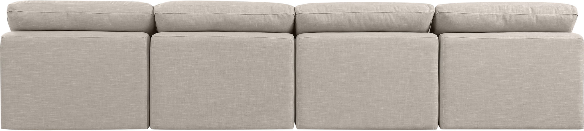 Indulge - Linen 4 Seat Modular Armless Sofa - Stylish Home Furniture