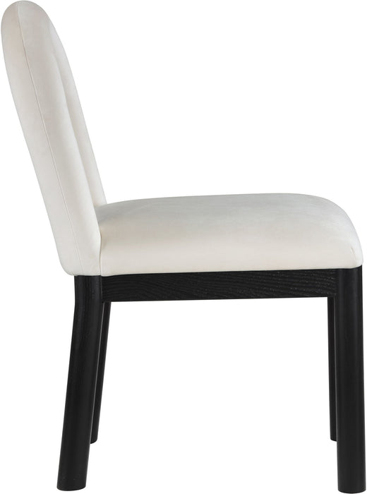 Conrad - Velvet Dining Chair With Black Legs