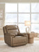 Glencroft - Power Recliner / Adjustable Headrest - Sahara - Stylish Home Furniture