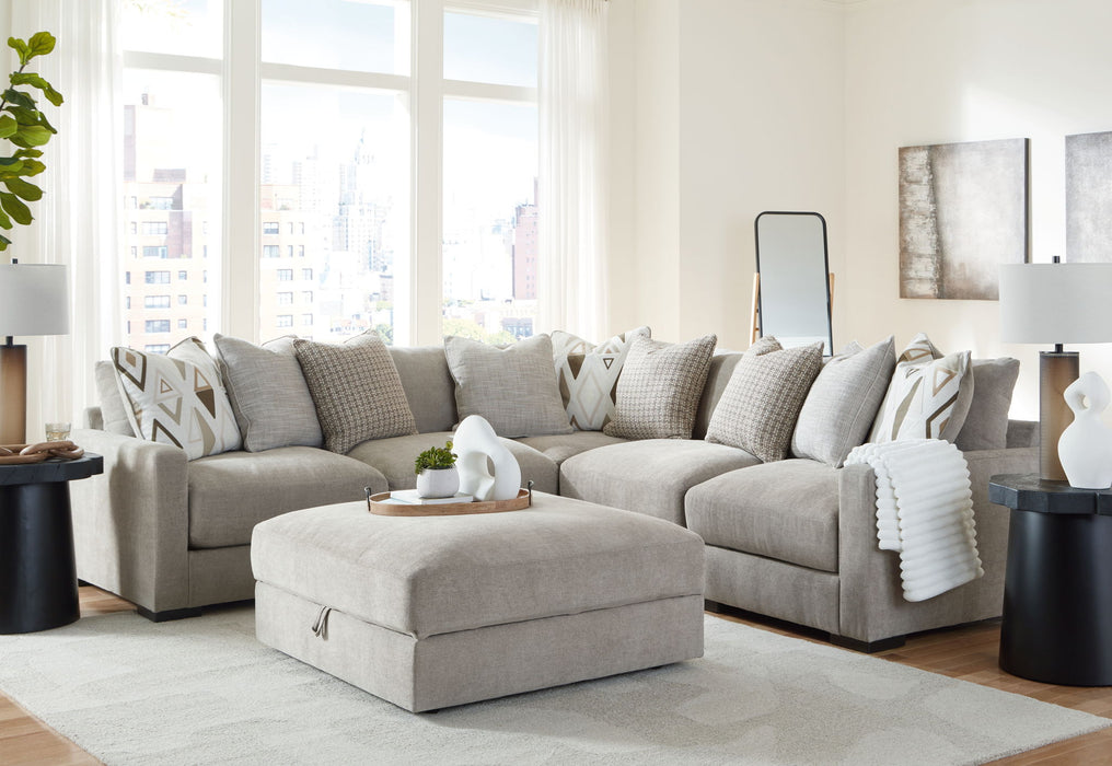 Aslan Court - Sectional With Ottoman Set - Stylish Home Furniture
